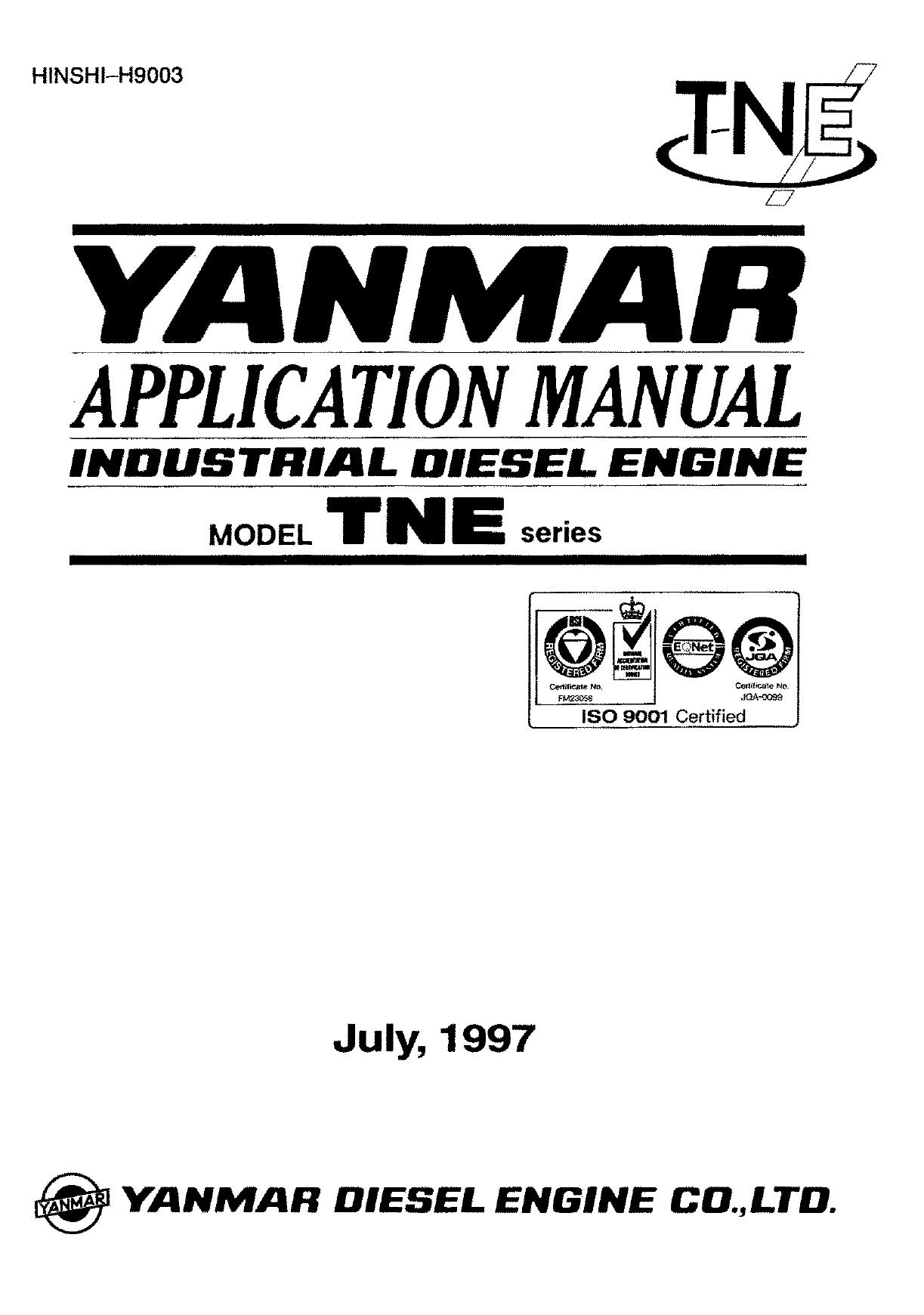 Yanmar TNE series YANMAR Engine Service Manual (2)